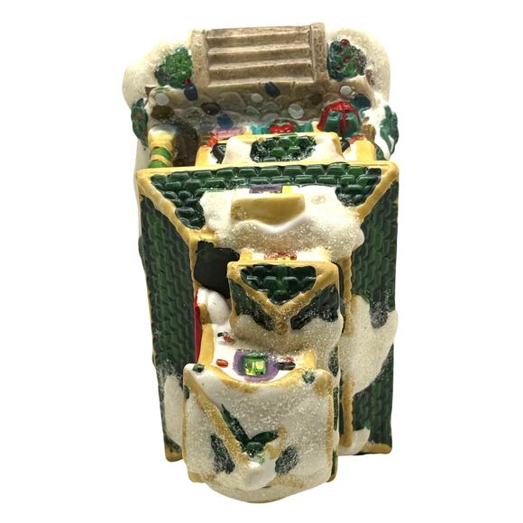 2003 Cobblestone Corners Train Station Christmas Village Light-Up House - Picture 5 of 7